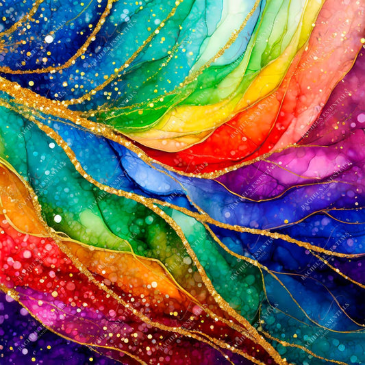 Rainbow Ink 4 - Ready To Press Sublimation Transfer Print Sublimation