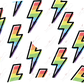 Rainbow Lightning Bolts - Cold Cup Wrap Cold