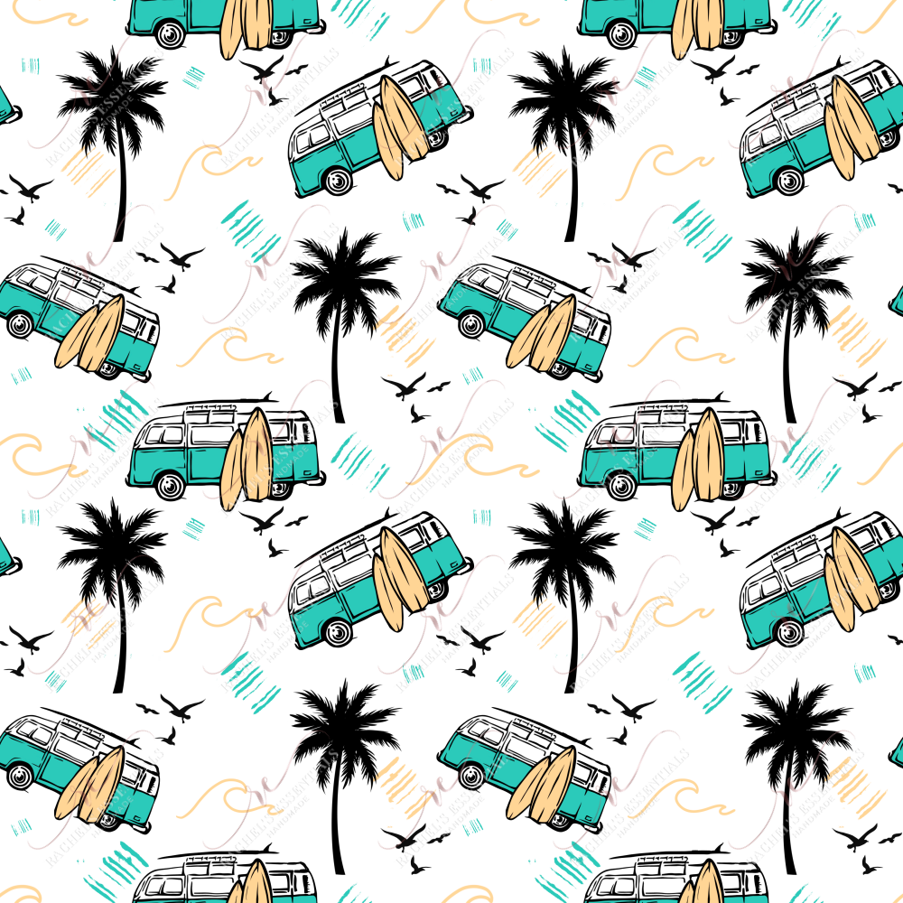 Retro Bus - Ready To Press Sublimation Transfer Print Sublimation