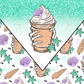 Seashell Frappe Vsplit- Ready To Press Sublimation Transfer Print Sublimation