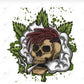 Skull Weed Smoke - Ready To Press Sublimation Transfer Print Sublimation