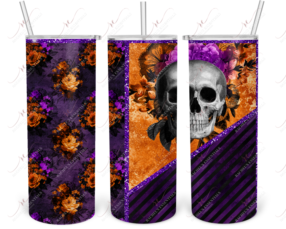 Skulls And Flowers - Ready To Press Sublimation Transfer Print Sublimation