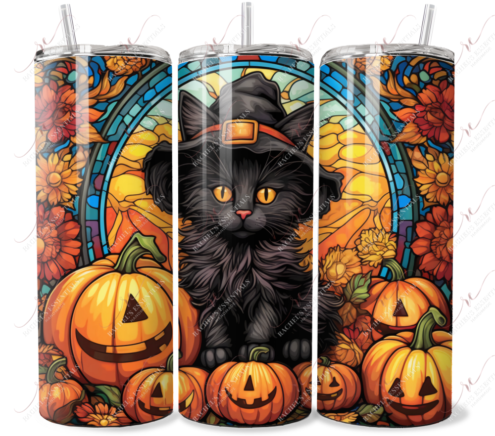 Stained Glass Cat - Ready To Press Sublimation Transfer Print Sublimation