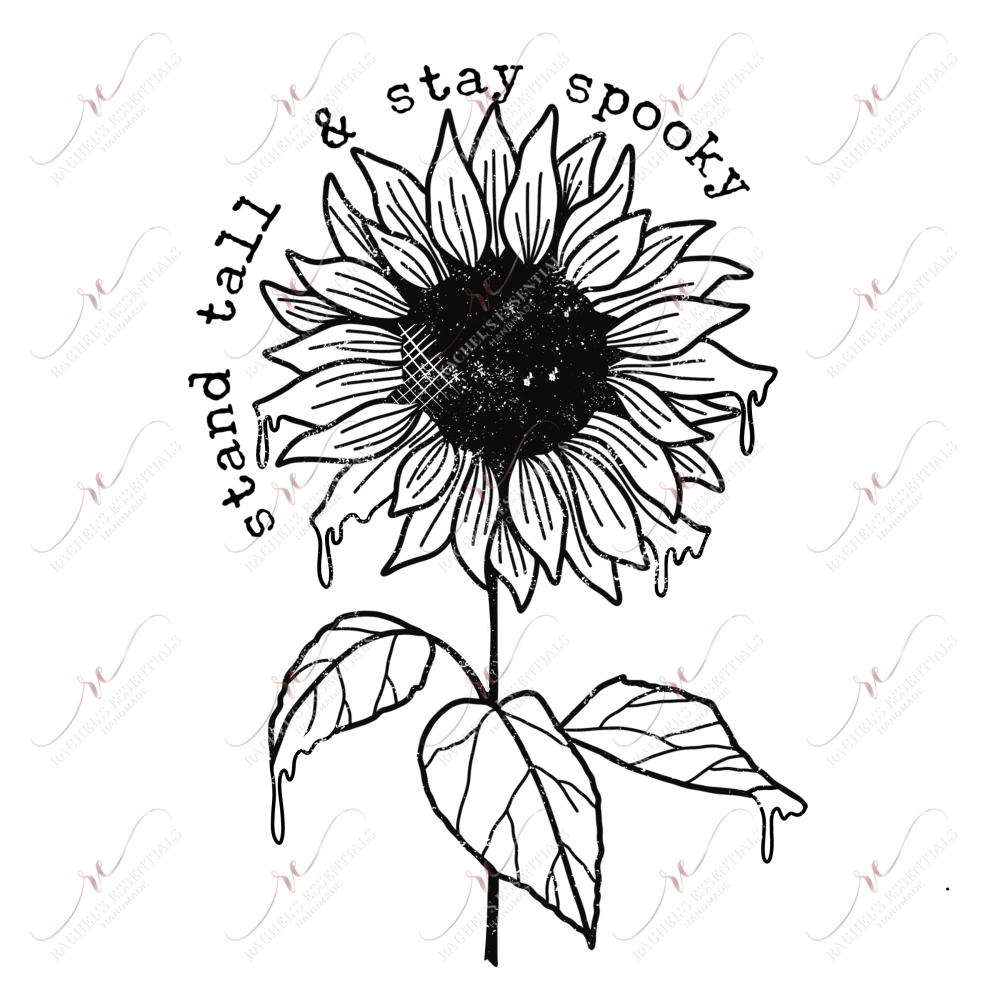 Stand Tall And Stay Spooky - Clear Cast Decal