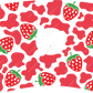Strawberry Cow Print - Cold Cup Wrap Cold