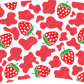 Strawberry Cow Print No Hole - Cold Cup Wrap Cold