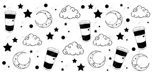 Coffee Magic - 16Oz Glass Can Wrap Sublimation