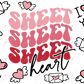 Sweet Heart - 16Oz Glass Can Wrap Sublimation