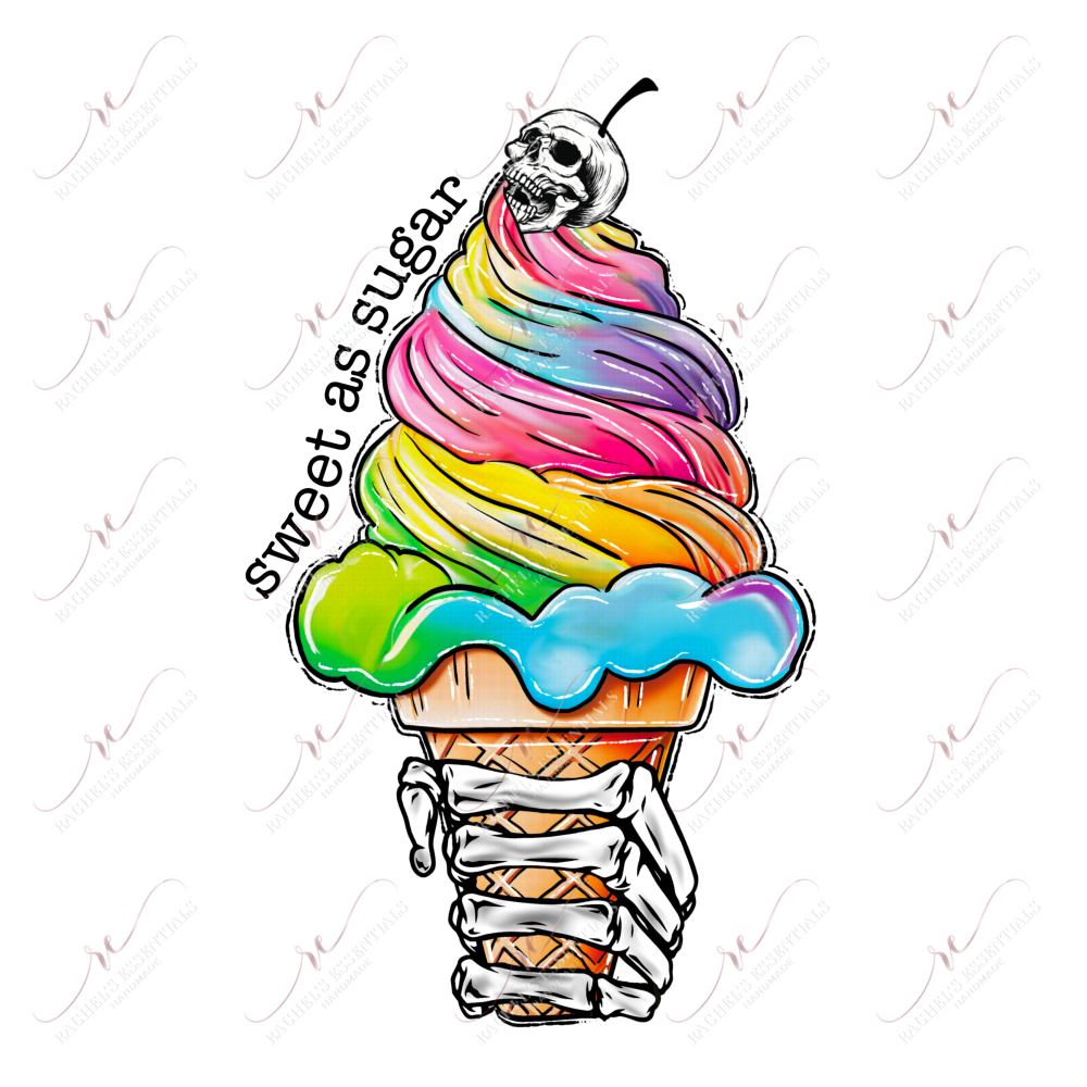 Sweet As Sugar - Clear Cast Decal