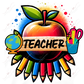 Teacher - Clear Cast Decal
