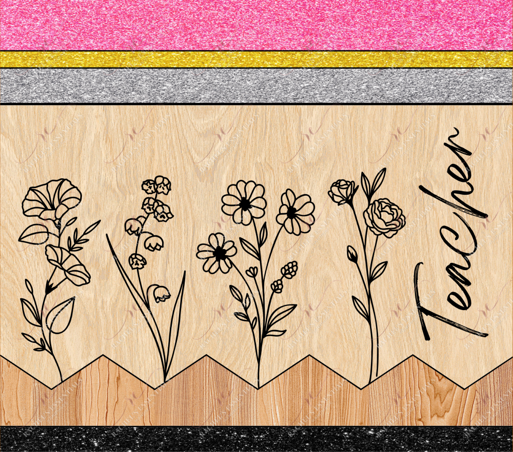 Teacher Pencil - Ready To Press Sublimation Transfer Print Sublimation