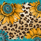 Teal Western Sunflower - Vinyl Wrap Vinyl