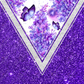 Triangle Purple - Ready To Press Sublimation Transfer Print Sublimation