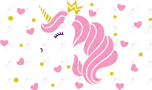 Unicorn No Hole- Cold Cup Wrap Cold