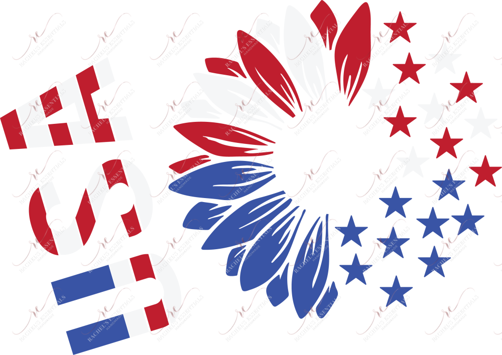 Usa Flower - Cold Cup Wrap