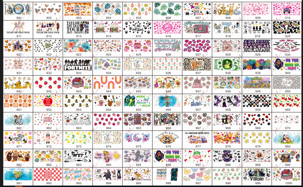 Wholesale/Bulk Uv Dtf Wraps