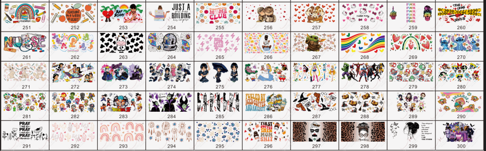 Wholesale/Bulk Uv Dtf Wraps