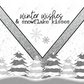 Winter Wishes And Snowflake Kisses - Ready To Press Sublimation Transfer Print Sublimation